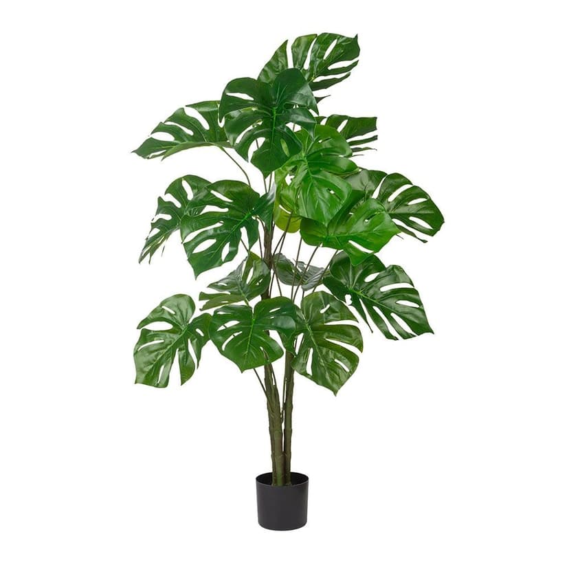 Naturae Décor Artificial Indoor/Outdoor Monstera Leaf Plant, 47-in