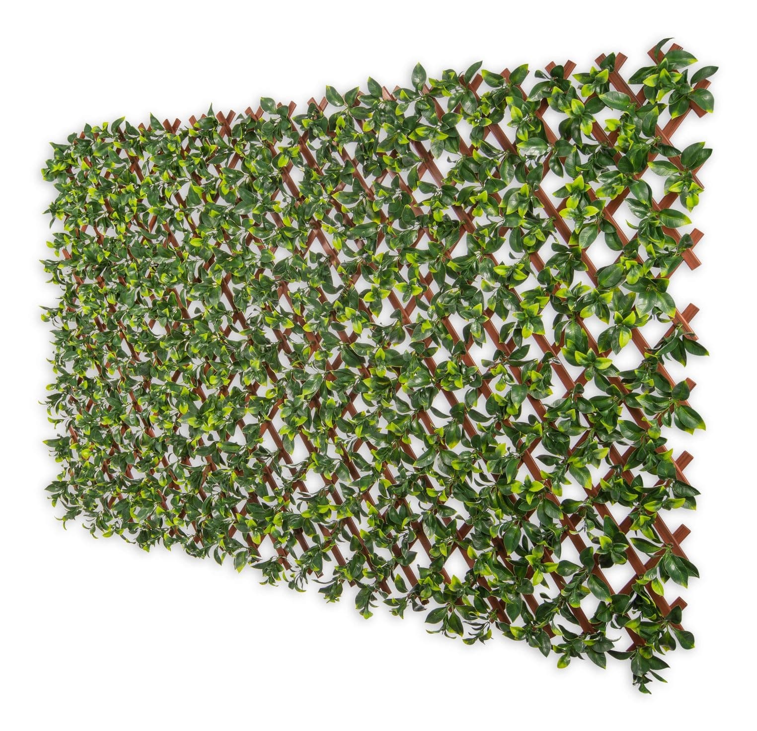 Naturae Décor Artificial Indoor/Outdoor Gardenia Leaves Expandable PVC Trellis, 36-in x 72-in