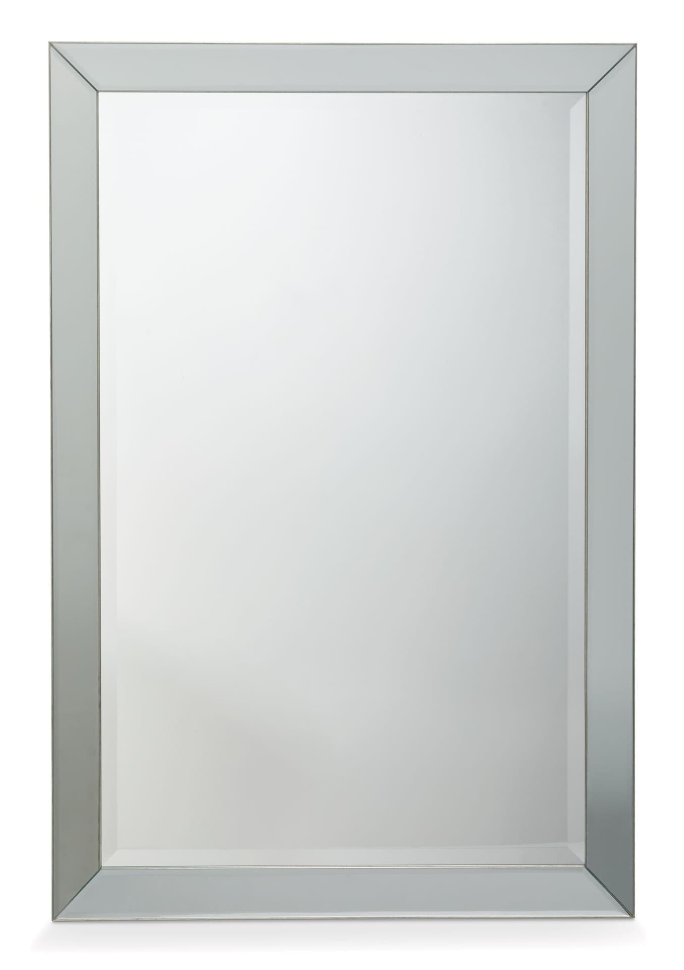 CANVAS Lamont Rectangular Beveled Wall Mirror, Silver, 36 x 24-in