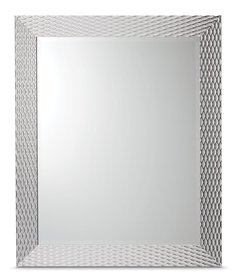 CANVAS Altona Rectangular Wall Mirror, Chrome, 27-1/8 x 33-1/16-in