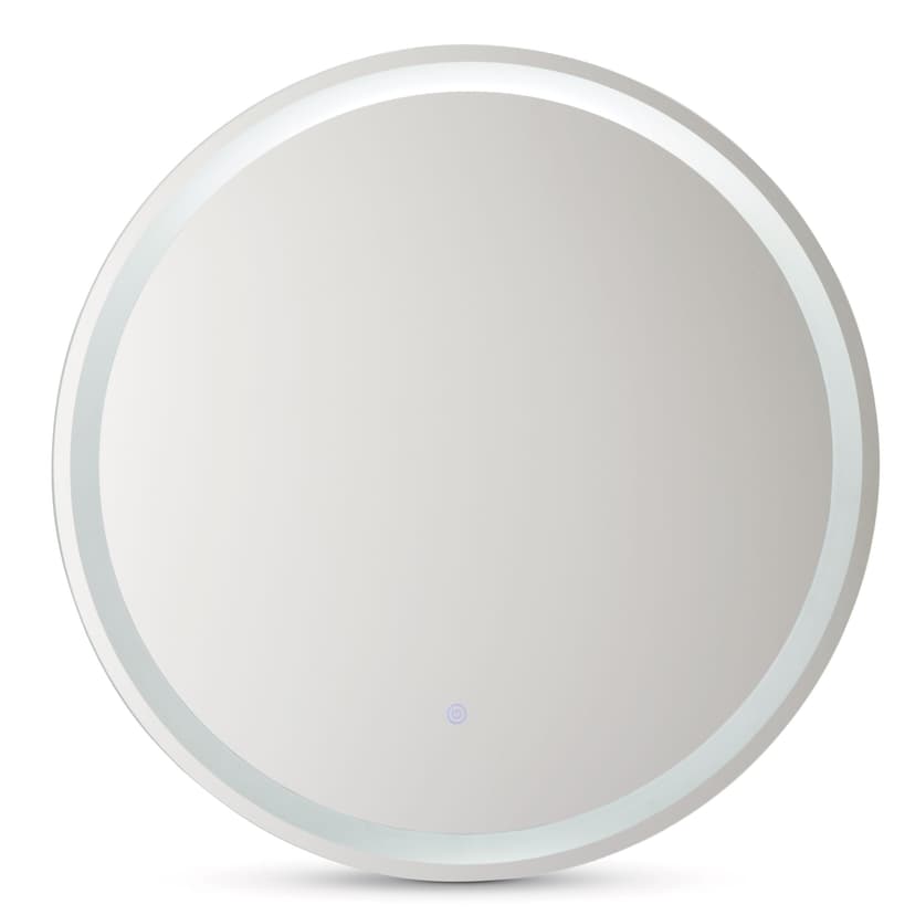 CANVAS Raymore Round LED Wall Mirror, Clear, 28-in