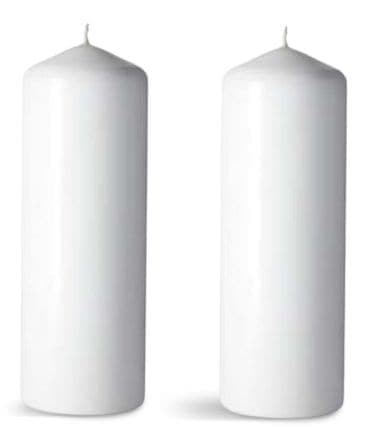 CANVAS Pillar Candle, 3-in x 8-in, 2-pk