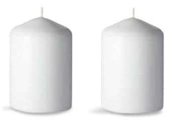 CANVAS Pillar Candle, 3-in x 4-in, 2-pk