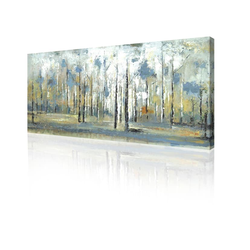 Northwood Collections Sky Branches Wood Frame Canvas Wall Art, 24 x 48-in