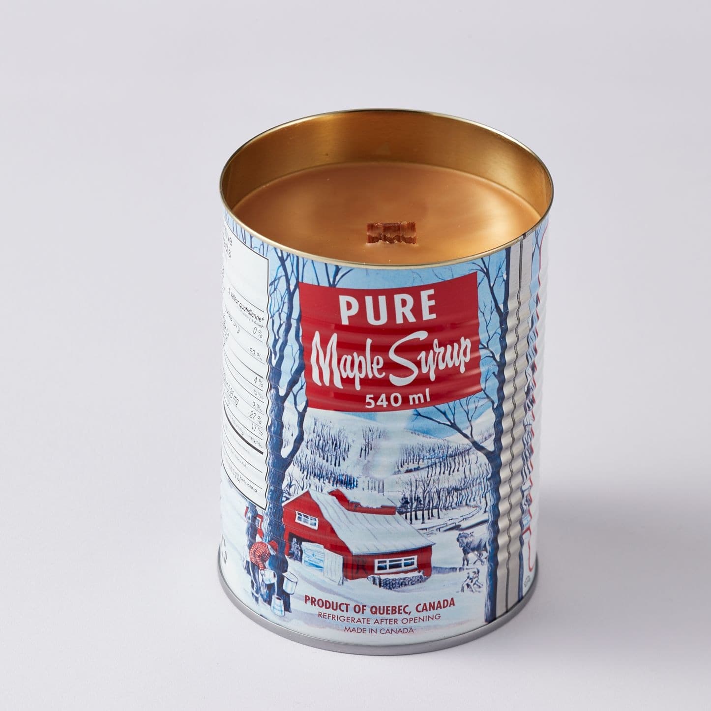 Classic Pure Maple Syrup Scented Candle with Wood Wick, 540-mL