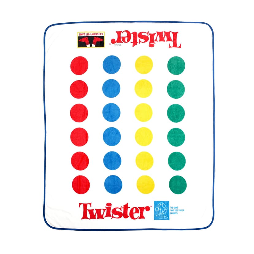 Hasbro Twister Throw Blanket, 50-in x 60-in