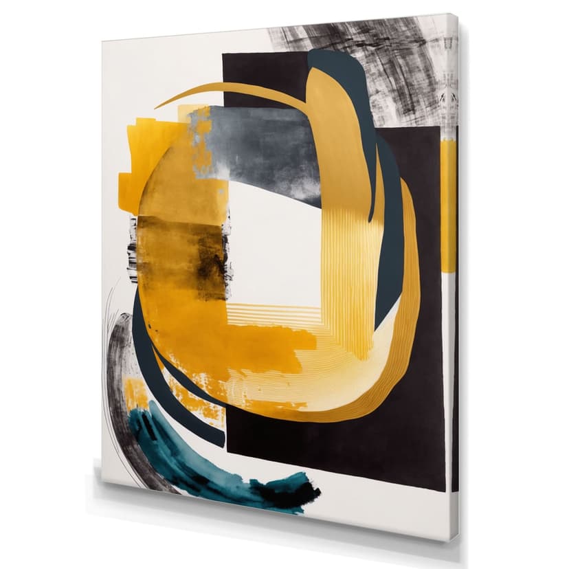 Designart Modern Green Art Deco I Canvas Wall Art, 30-in x 40-in