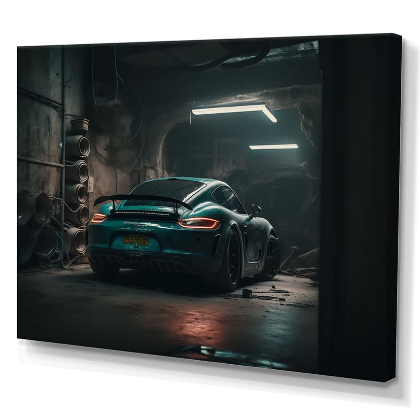 Designart 718 In Underground Garage Canvas Wall Art, 40-in x 30-in