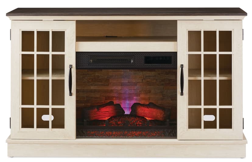 CANVAS Garneau Media Fireplace, Fairfax Oak Finish, 54-in