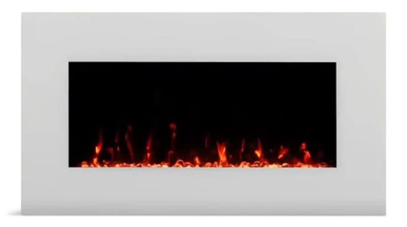 Lumi by Napoleon® 36-in White Wall Mount with Diamond Media