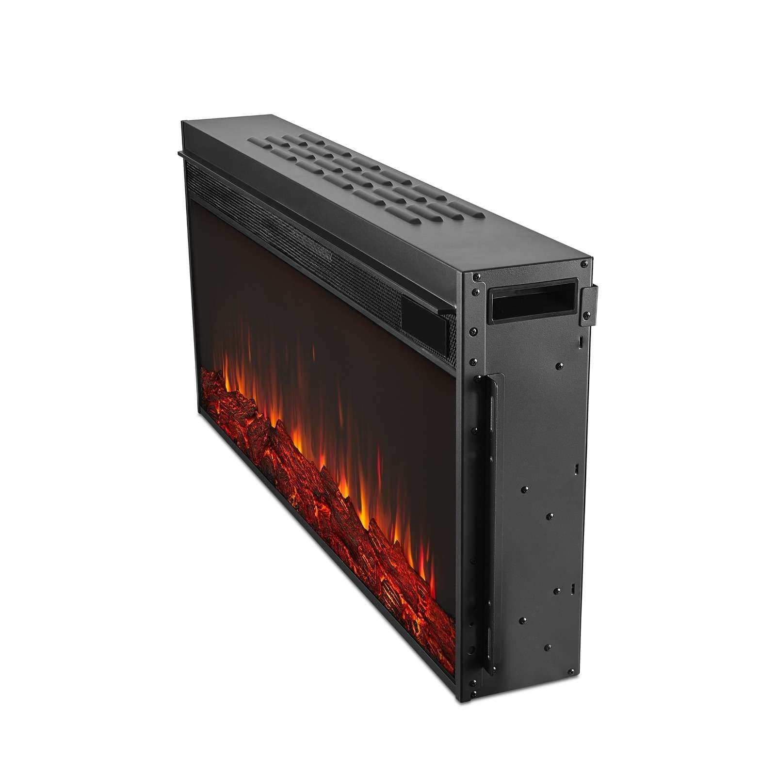 Real Flame Beau Landscape Indoor Electric Fireplace. 59-in, 1500W, White