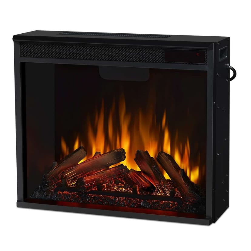 Real Flame Fresno Media Indoor Electric Fireplace TV Stand, 72-in, 1500W, Dark Walnut