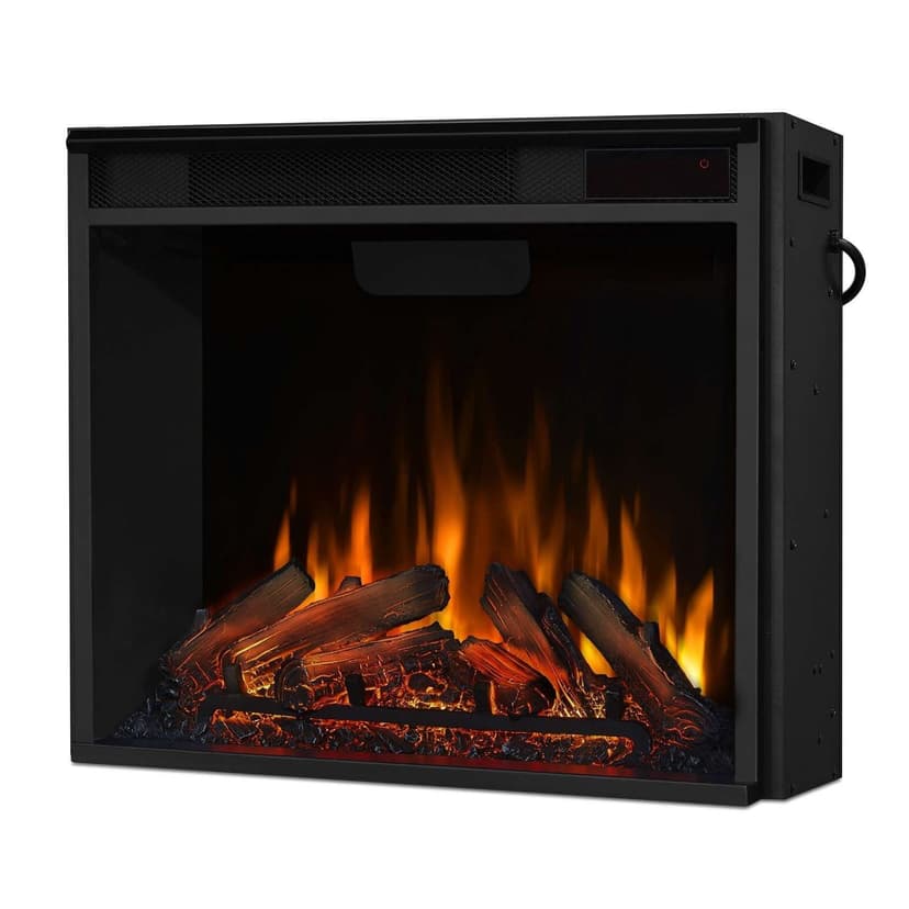 Real Flame Anika Indoor Electric Fireplace, 49-in, 1500W, White Stucco