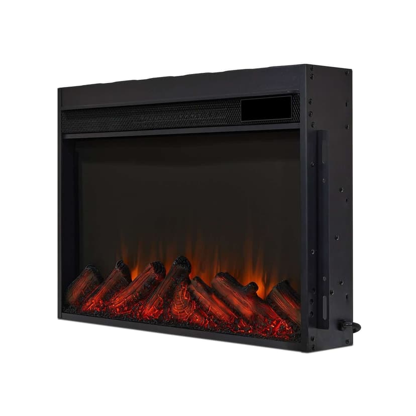 Real Flame Marshall Slim Indoor Electric Fireplace, 49-in, 1500W, White