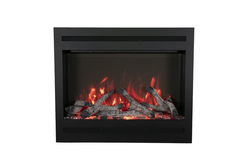 Amantii Glass LED Heater Wall Mount Electric Fireplace, 32X25
