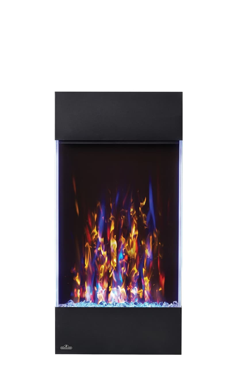 Napoleon Wall Mount Allure Electric Fireplace Vertical, 32-in, 1500W, Includes Remote Control, Black