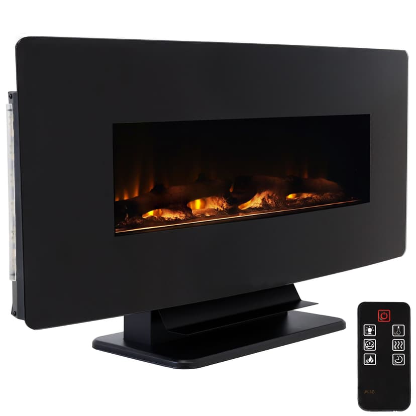 Sunnydaze Curved Face Electric Fireplace, 42-in