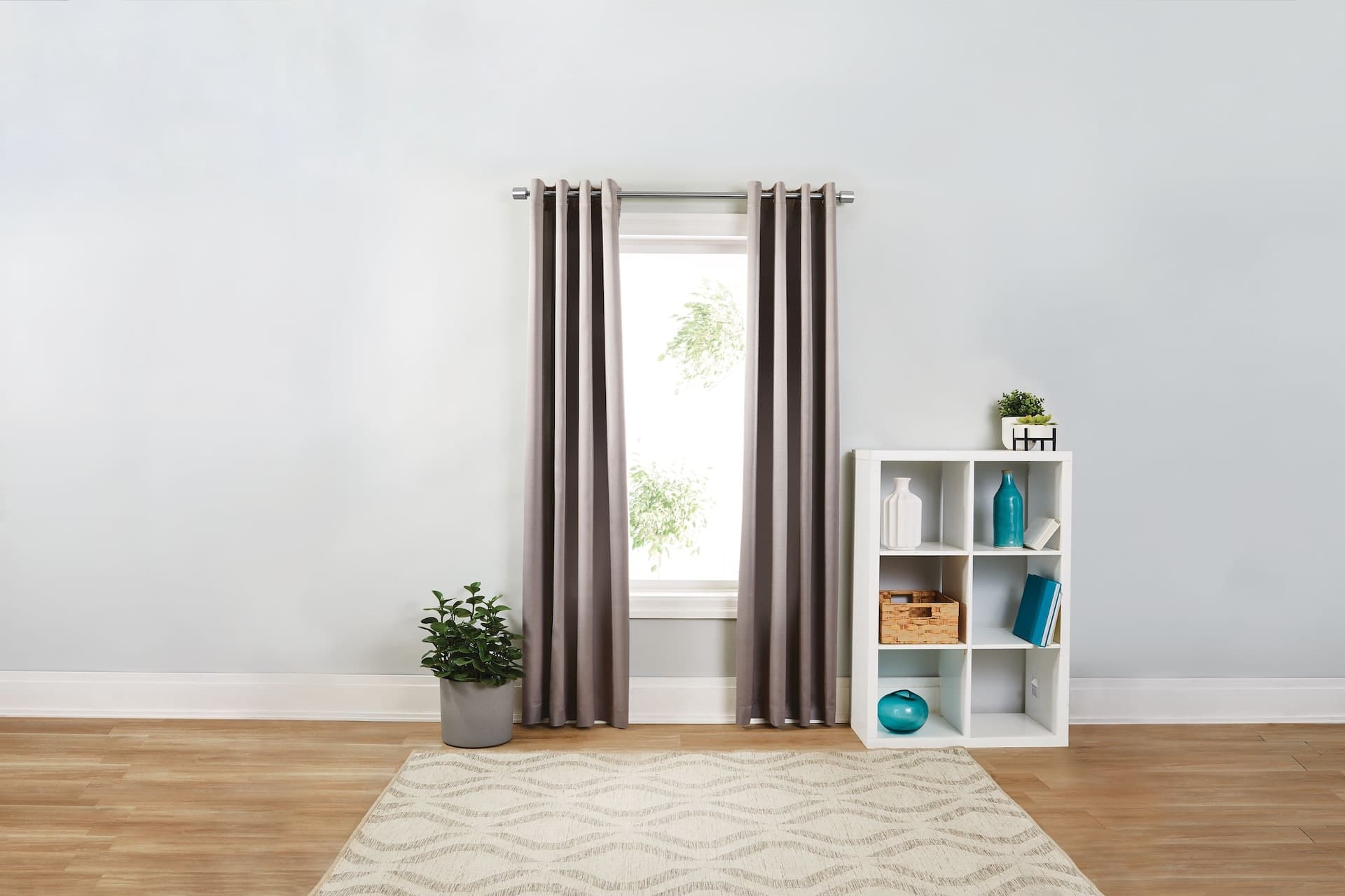 For Living Room Darkening Thermal Curtains with Grommet Top, Dark Grey, 54-in x 84-in, 2-pk