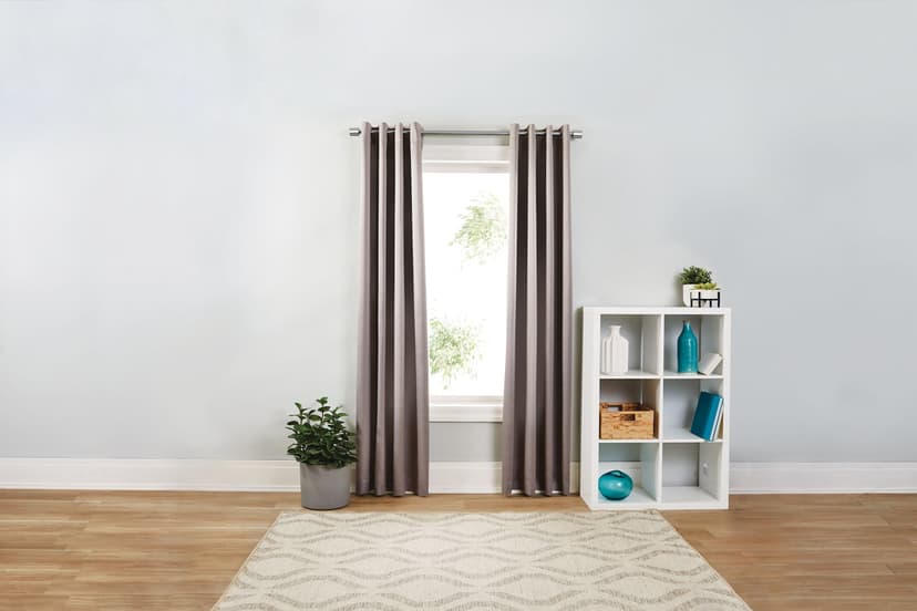 For Living Room Darkening Thermal Curtains with Grommet Top, Dark Grey, 54-in x 84-in, 2-pk