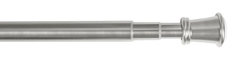 For Living Telescoping Adjustable Curtain Rod, Nickel, 1-in Diameter, 51-in to 120-in