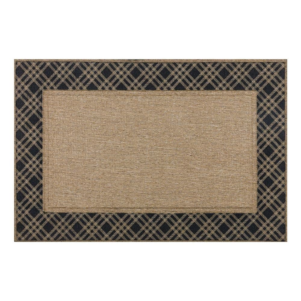 Mohawk Home Driftwood Faux Coir Floor Mat, Beige, 2-ft x 3-ft