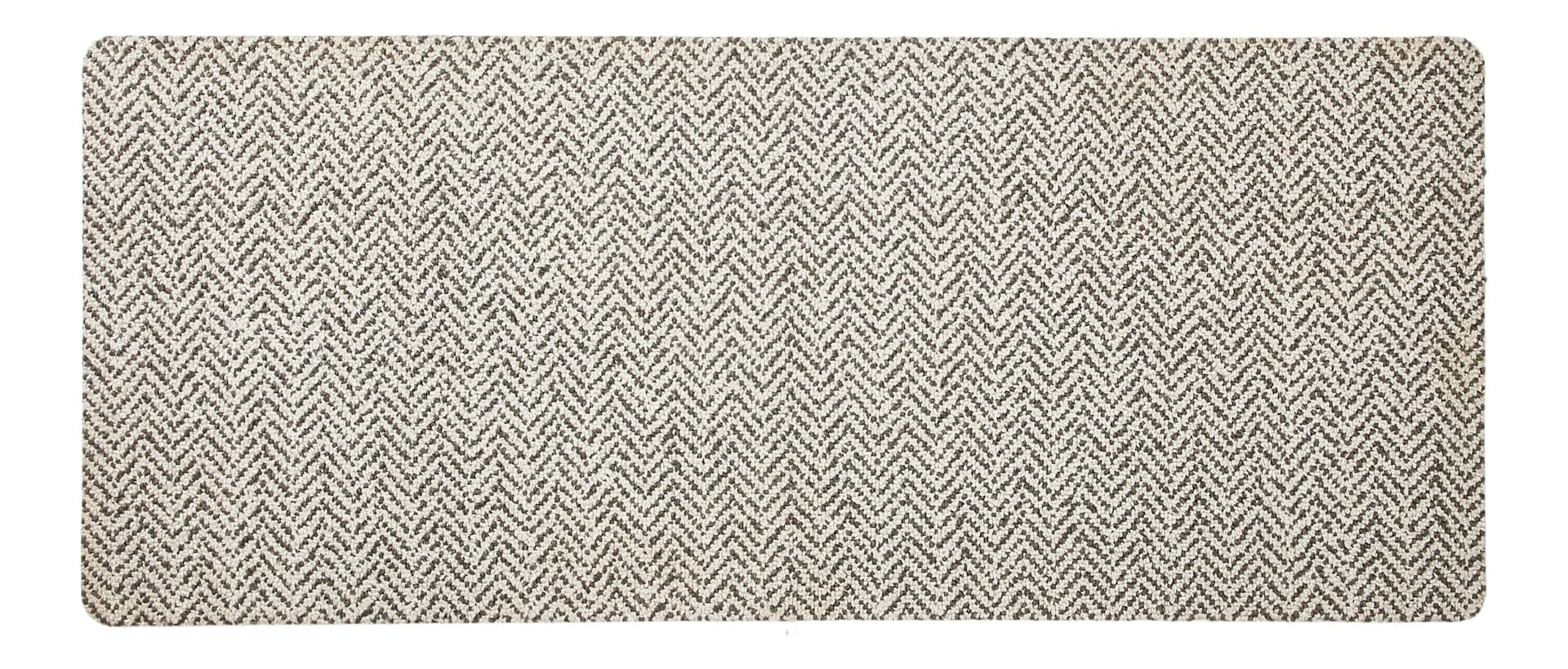 For Living Tufted Decorative Indoor Floor Mat, Chevron Grey, 3-ft x 4-ft