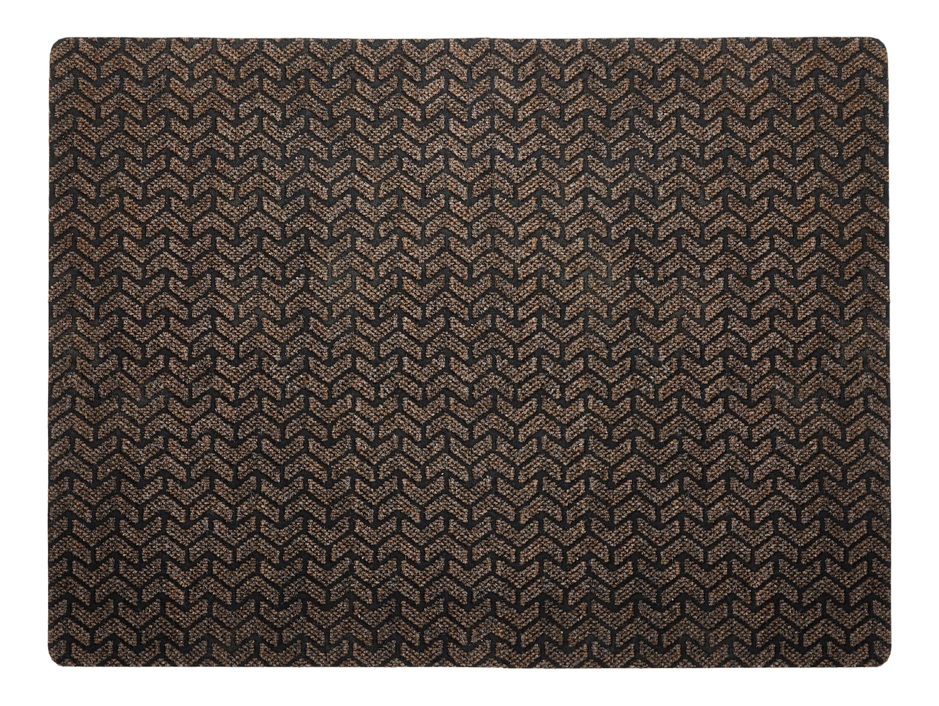 For Living Fairmont Indoor/Outdoor Polyester Floor Mat, Brown, 3-ft x 4-ft