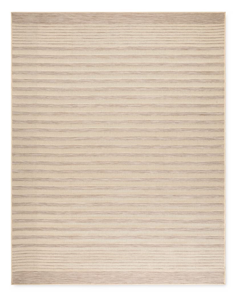 CANVAS Revelstoke Scandinavian Striped Flatweave Outdoor Rug, UV-Treated, 8-ft x 10-ft