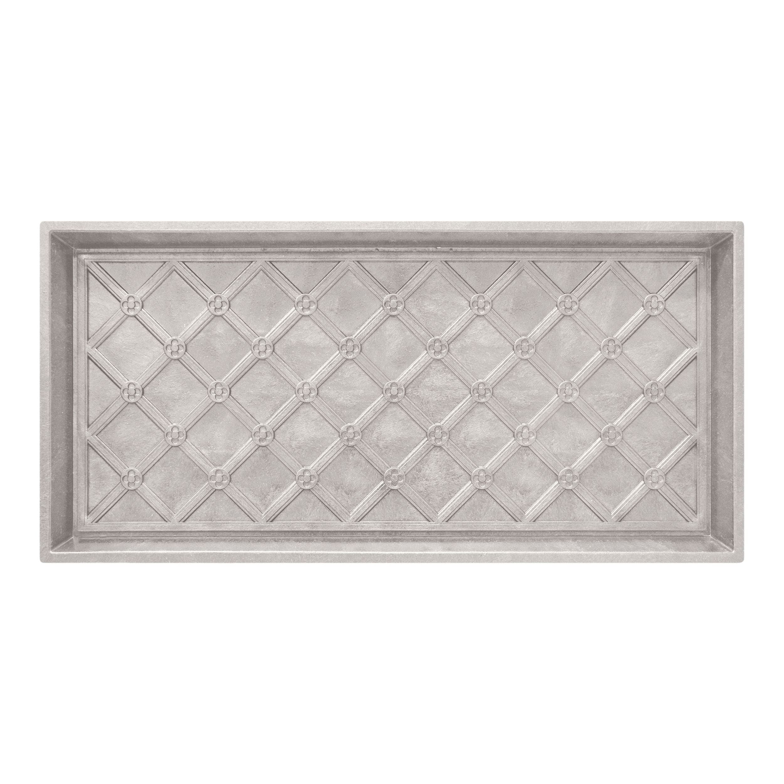 For Living Multi-Purpose Manor Boot/Shoe Tray, Eggshell White, 17-in x 35-in