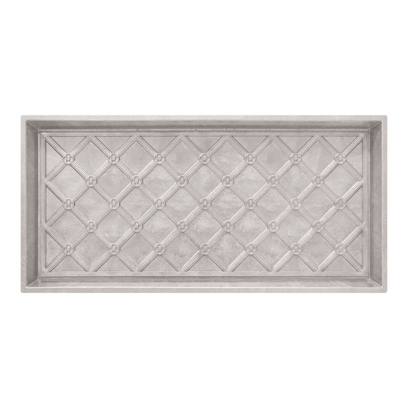 For Living Multi-Purpose Manor Boot/Shoe Tray, Eggshell White, 17-in x 35-in