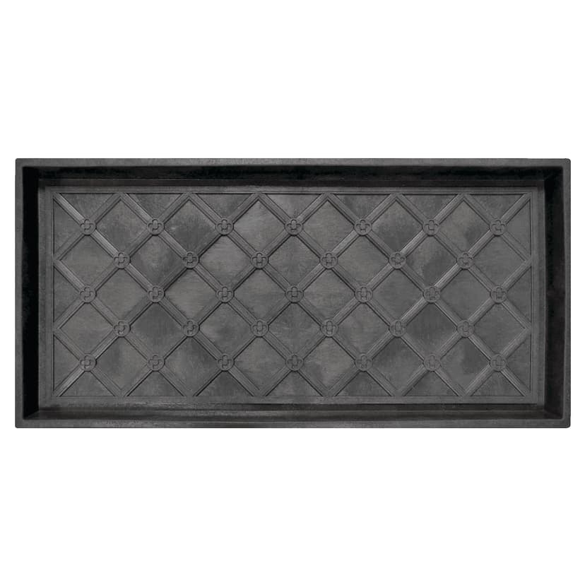 Multy Home Manor Lattice Boot Tray, Black, 17-in x 35-in