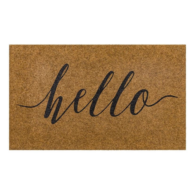 Mohawk Home Faux Coir Indoor/Outdoor Hello Door Mat, 18-in x 30-in