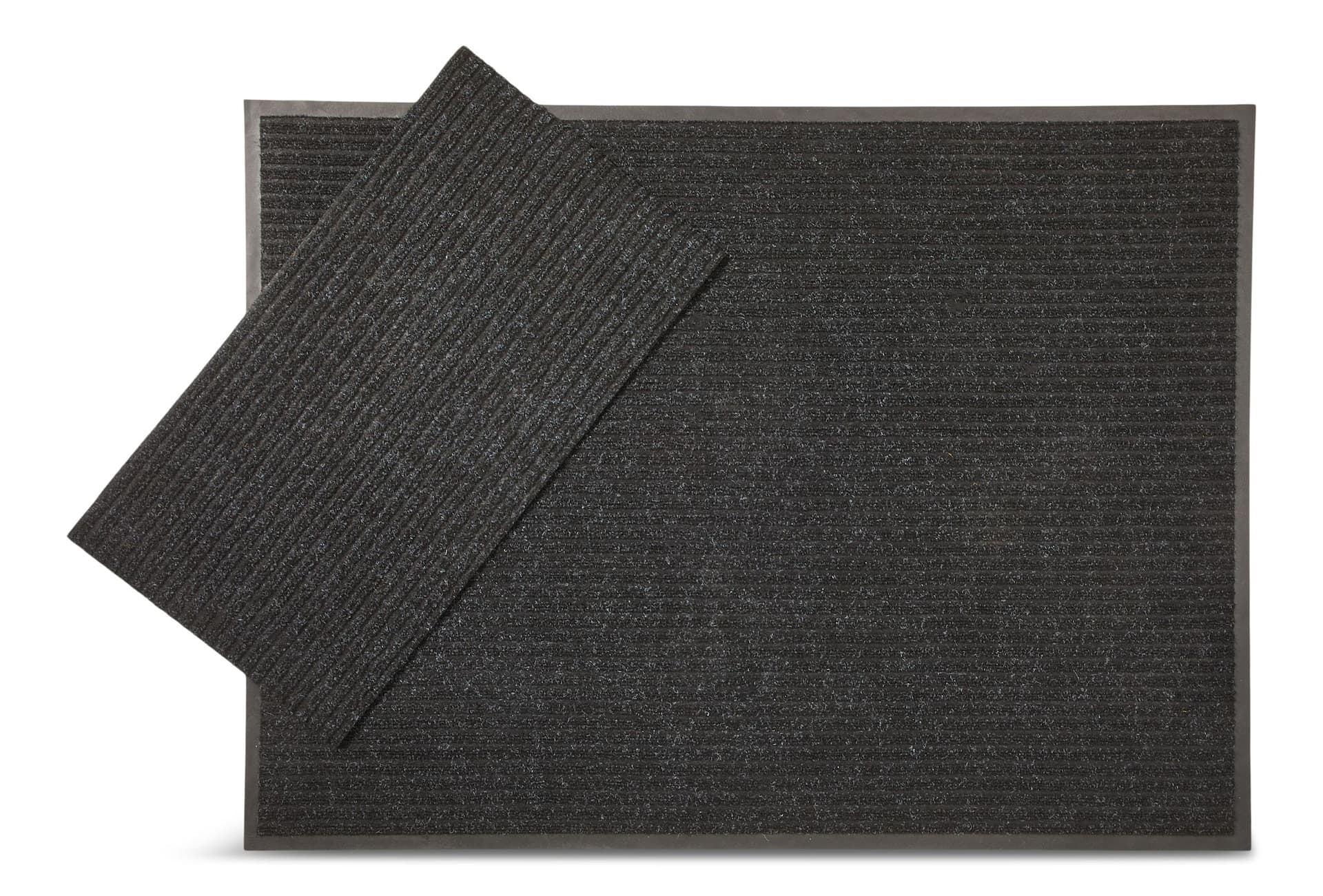 Multy Home 3-ft x 4-ft Indoor/Outdoor Protective Floor Mat with Bonus Accent Mat, Black