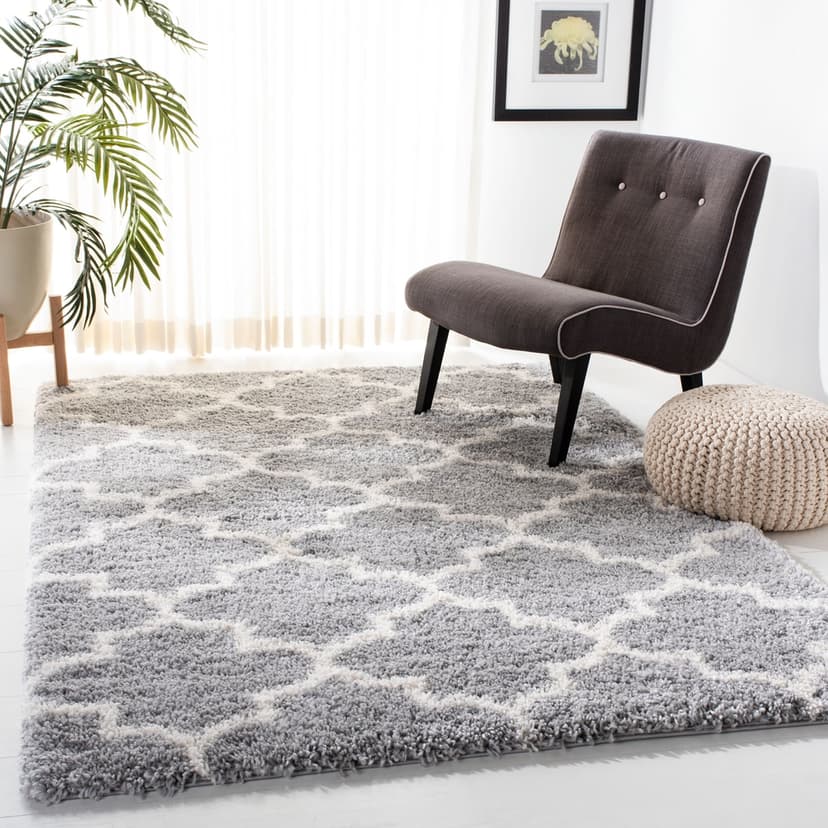 Safavieh Fontana Shag 818 Rug, Grey/Cream