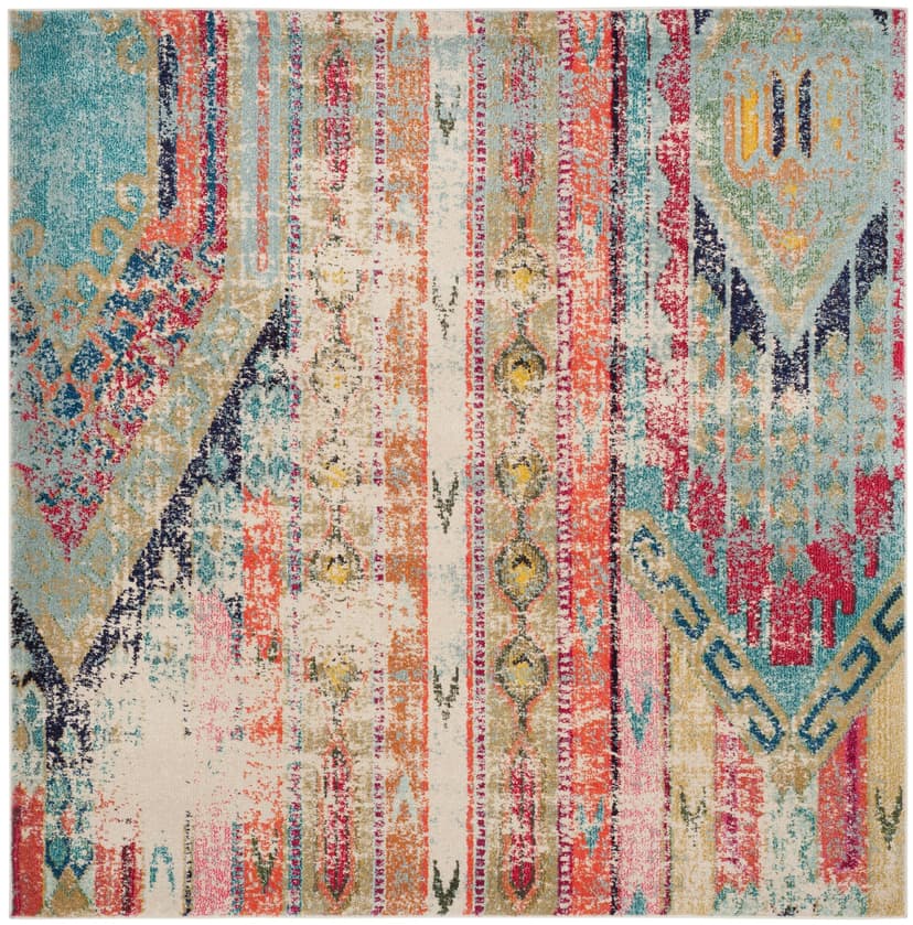 Safavieh Monaco 222 Rug Multi, 6'7"x6'7" Square
