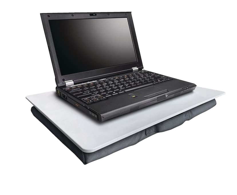 For Living Portable Padded Lap Desk, Fits Laptops Up To 16-in, Grey