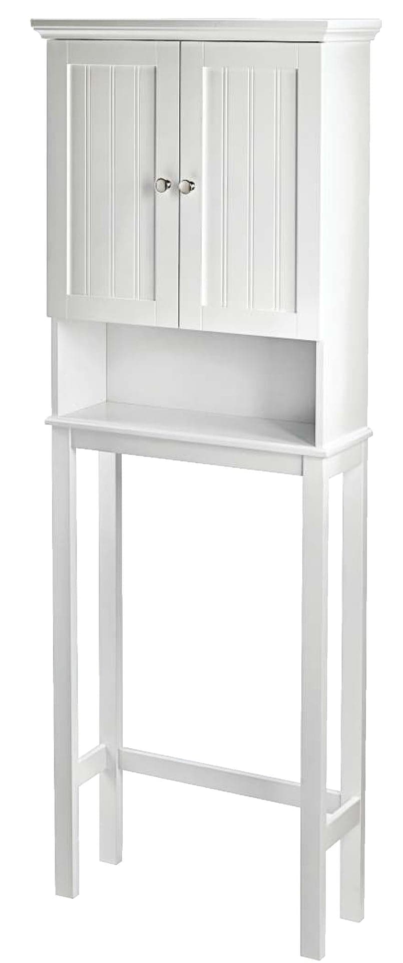 For Living Brookfield 2-Door Over-The-Toilet Spacesaver Bathroom Storage Cabinet, White