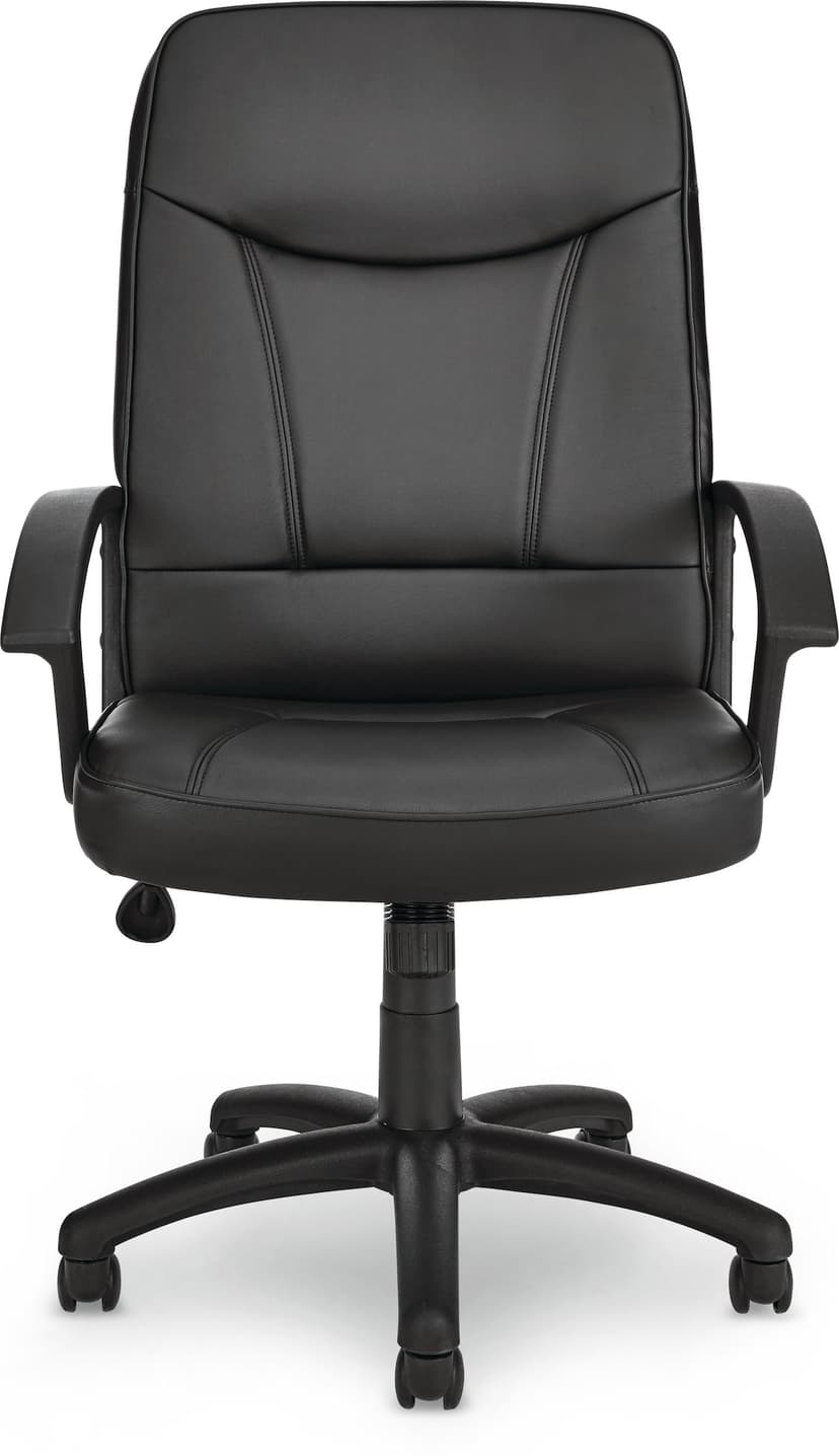 For Living PU Leather Height Adjustable Executive Swivel Office/Desk Chair, Black