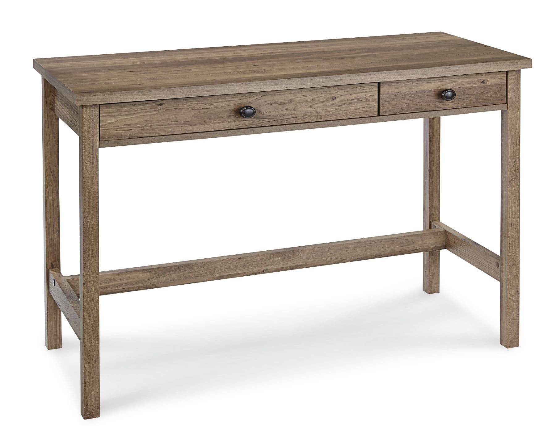 Sauder County Line 2-Drawer Home Office Writing Console Desk/Table, Salt Oak Finish