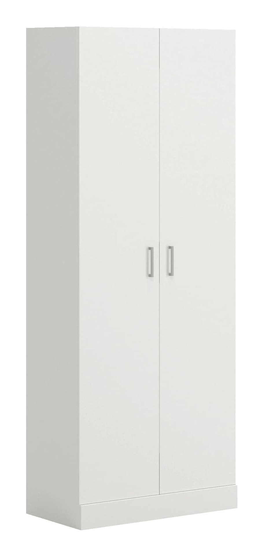 Sauder 2-Door Storage/Pantry Cabinet With Adjustable Shelves, White