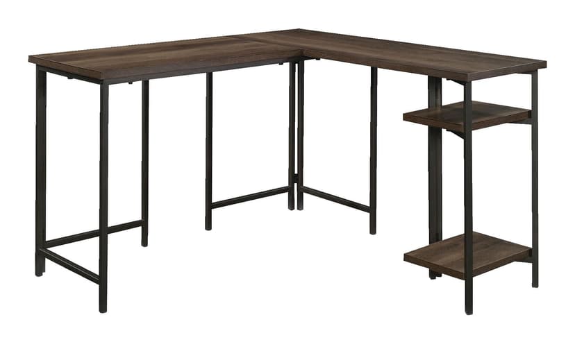 Sauder North Avenue Corner L-Shaped Home Office Computer Desk, Smoked Oak Finish