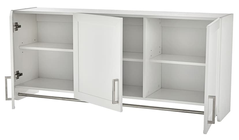 For Living 3-Door Wall Laundry Cabinet, White