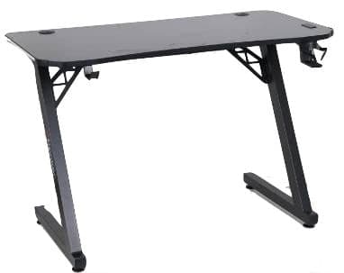 X Rocker Cobra Carbon Fiber LED Gaming Desk, Black
