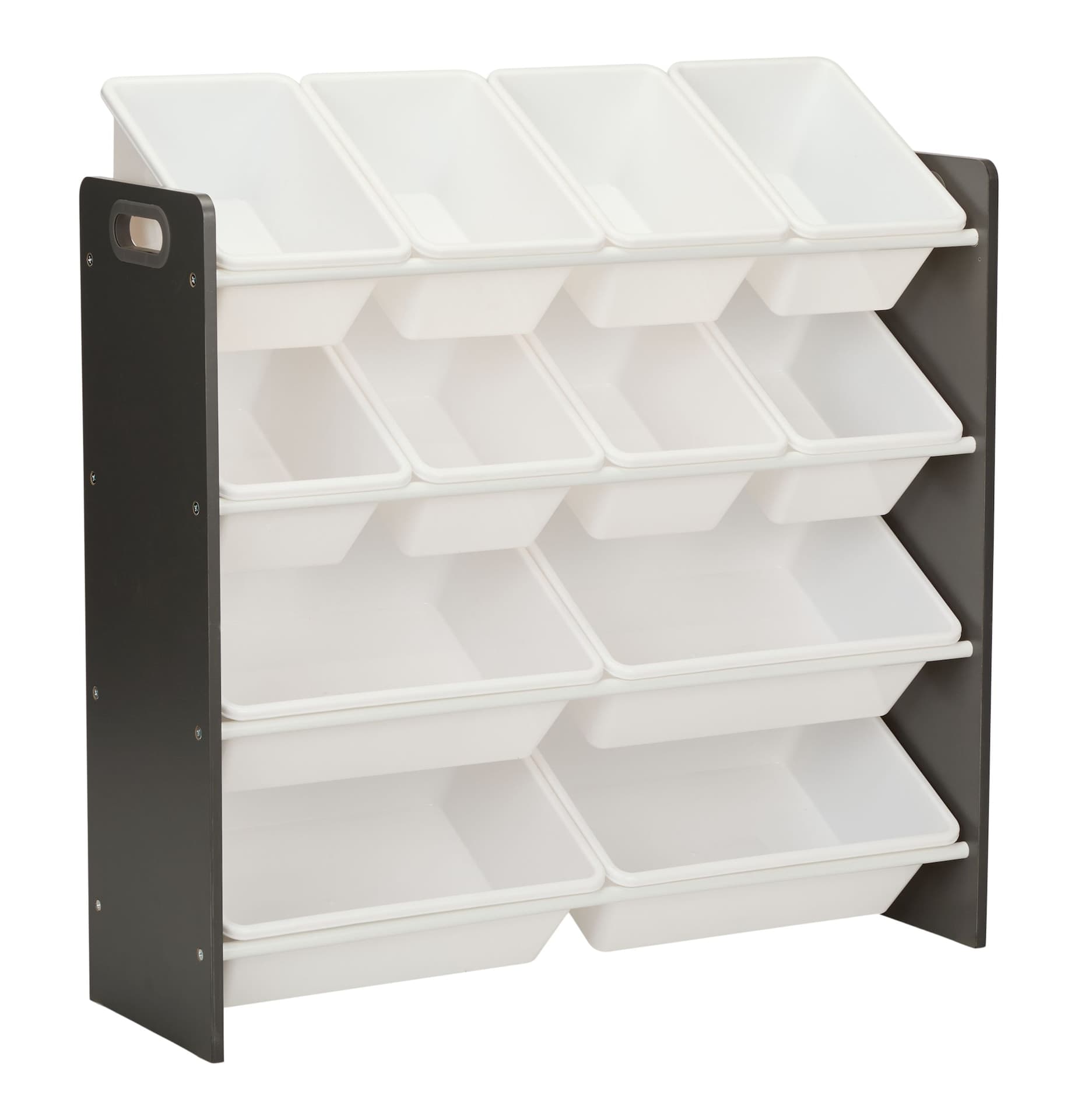 For Living Stain & Rust Resistant Sturdy 12-Bin Organizer, Grey