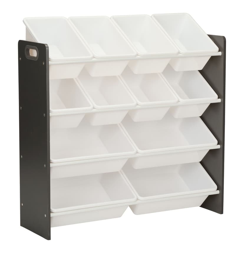 For Living Stain & Rust Resistant Sturdy 12-Bin Organizer, Grey