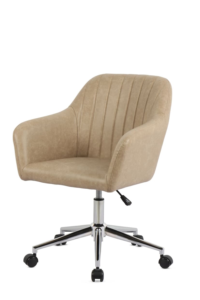 Canvas Oliver Club Office Chair, Brown