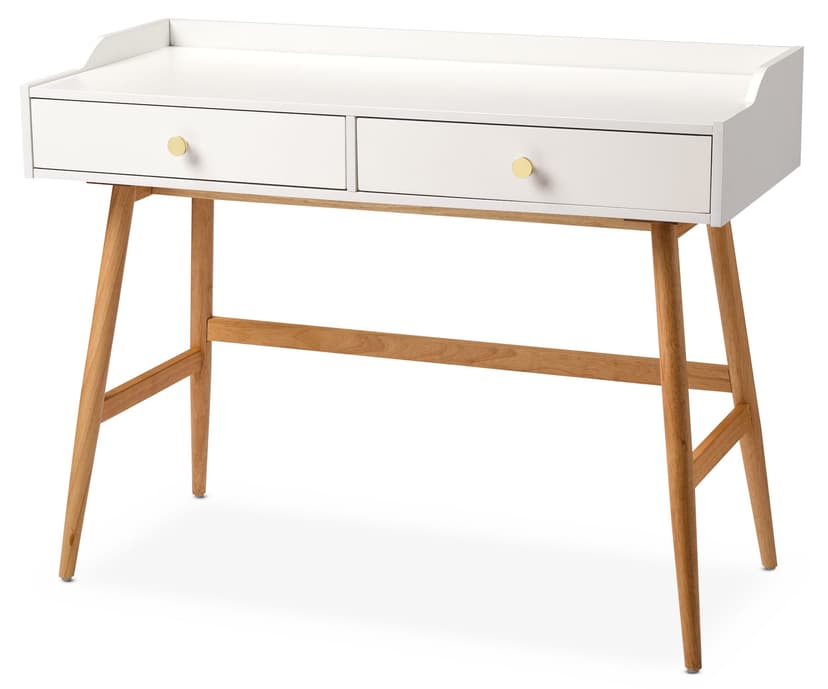 Canvas Dauphin Desk, White