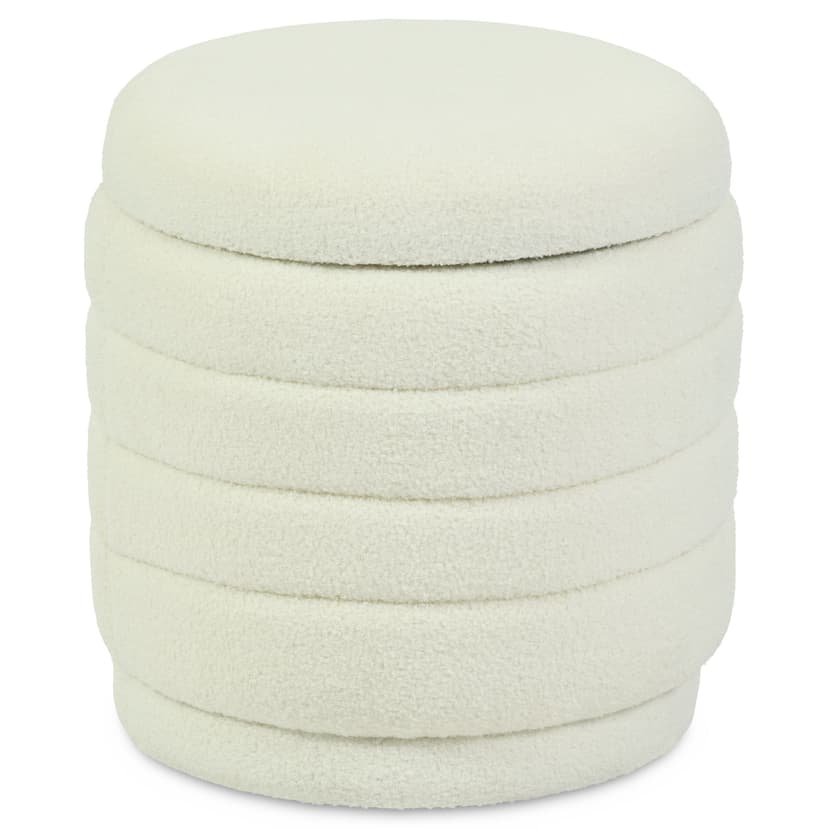 Canvas Belville Ottoman, Creme