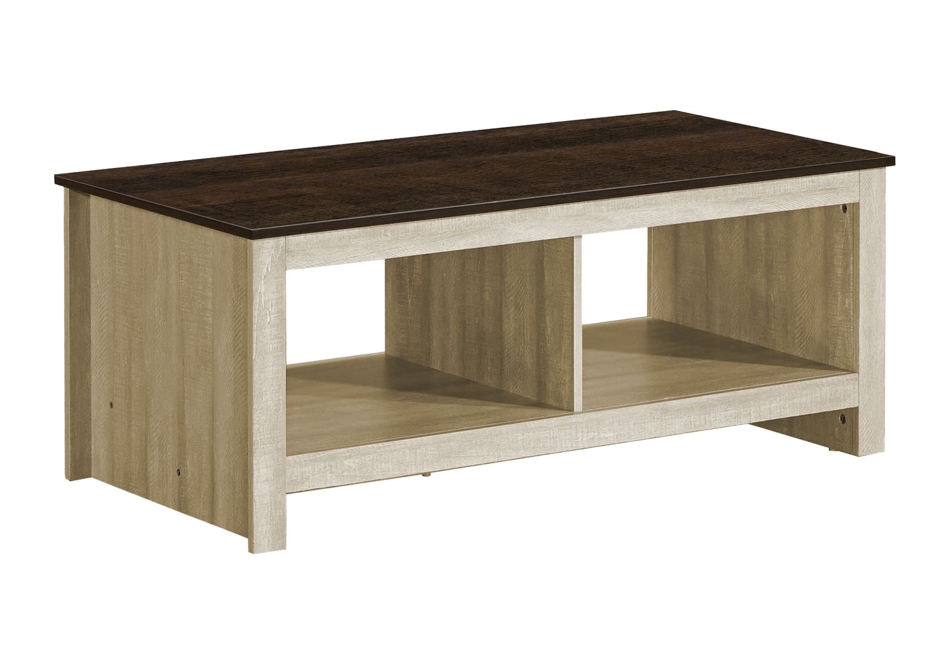 Monarch Arlyn Wood End/Side Accent Table with Storage Drawer, Dark Brown Knotty Oak, 21-in