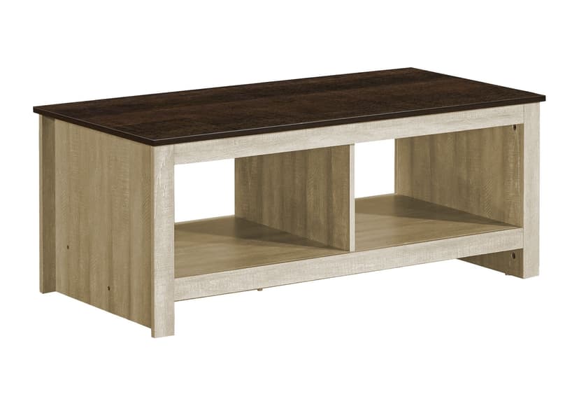 Monarch Arlyn Wood End/Side Accent Table with Storage Drawer, Dark Brown Knotty Oak, 21-in